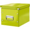 LEITZ Štvorcová škatuľa A5 (M) Click & Store metalická zelená
