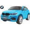 Joko elektrické autíčko BMW X6M lakované penové kolesá dvojmiestne kožené sedadlo USB modrá