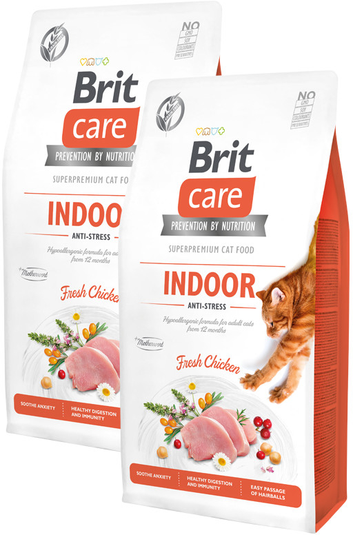 Brit Care Cat Grain-Free Indoor Anti-stress 2 x 7 kg