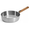 Panvica na soté LOGIC STEEL 24 cm, s odnímateľnou rukoväťou, nerezová oceľ, WOLL