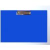 Doska s klipom A4 na šírku, lamino modrá