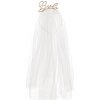 PartyDeco Čelenka so závojom Bride zlatá