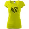 Florbal love - Dámske tričko Pure - XS ( Limetková )