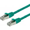 S/FTP (PiMF) Patchkábel LSOH 1m cat.6, zelený, Cu