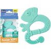 Chicco hryzačka silikón Super Soft Chameleón modrá