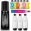 SodaStream Terra čierny + 3 fľaše + bombička s CO2