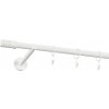 Garniža 19mm obyčajná tyč - 1rad - TECHNO - biela
