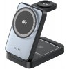 Havit - 3in1 Wireless Charger Station W3103 bezdrôtová nabíjacia stanica pre telefón / slúchadlá / Apple Watch 15W - čierno-sivá