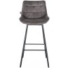 Sada 4 ks otočných barových stoličiek Weston, sivá