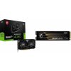 Grafická karta MSI GeForce RTX 4060 VENTUS 2X BLACK 8G OC + Spatium M480 Pro 1TB M.2 2280 PCI-E x4 Gen4 NVMe