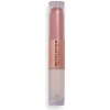 Makeup Revolution Double Up tekuté očné tiene 2 v 1 Opulence Light Pink 2 x 2,2 ml