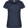 James & Nicholson Tričko JN 8001 z bio bavlny, krátký rukáv, dámské COT02800100305-navy 2XL Navy