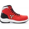 PAYPER GET FORCE MID LD S3-NBK 001506-0414 / Stredne vysoká kožená dámska obuv S3 - red 41