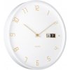 Nástenné hodiny Karlsson 5953WH, 30cm