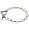 Perlový náramok Pearl Line I - FRESHWATER PEARLS L 18cm Strieborná Perly 8-9,5mm