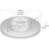 Brzdový kotúč TOPRAN - Hans Pries GmbH 109 523