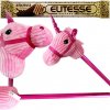 Kôň na palici Hobby Horse ružový - hlava koňa na palici so zvukom