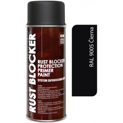 Deco Color Rust Blocker čierna RAL 9005 400ml priamo na hrdzu