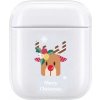 AppleKing tvrdý transparentný obal pre AirPods 1 / 2 - vianočný sob - možnosť vrátiť tovar ZADARMO do 30tich dní