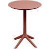 Lazy Momo Kávový stolík high oval RIMO 57 x 57 x 74,5 cm BRICK červená