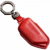 Kožené puzdro na kľúče od auta Octavia IV, VW, Seat červené