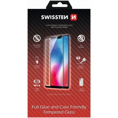 Swissten Full Glue, Color frame, Case friendly, Ochranné tvrdené sklo, Samsung Galaxy A33 5G, čierné 8595217479005