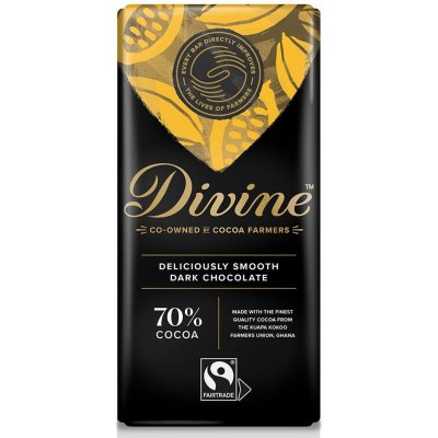 Divine Horká čokoláda so 70% , 90 g