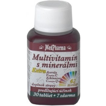MedPharma Multivitamín s minerálmi extra 42 zložiek 30 + 7 tabliet od 3,99  € - Heureka.sk