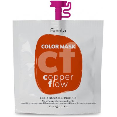 Fanola Color Mask - farebné masky Copper Flow (medená), 30 ml