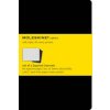 Moleskine Squared Cahier L - Black Cover (3 Set) (Moleskine)(Brožovaná)