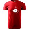 Koule vs kolka - Klasické pánske tričko vyššej gramáže - 4XL ( Červená )