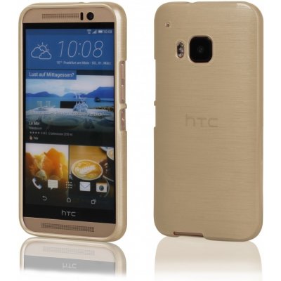 Púzdro SILIKÓNOVÉ JELLY CASE METALLIC pre HTC ONE M9 - zlaté