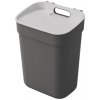 Odpadkový kôš Curver „FLIP BIN“ 9 l strieborný/grafitový