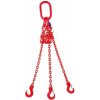 SVX Reťazový záves oko-3 hák tr 80 so skracovačom (4 m, 17 000/11 800 kg, 16mm, červená) 4 m, 17 000/11 800 kg, 16mm