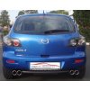 Duplex Športový tlmič výfuku Mazda 3 (BK) Hatchback - s certifikátom ECE (922204D-X)