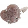 Nefertitis Be Beautiful Ametyst ružový Srdce prsteň 101 NF54662 - 54 mm (US 7), 1,3 x 1,5 x 0,7 cm