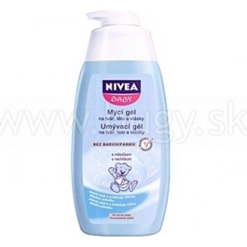 Nivea Baby umývací tvár telo vlásky 500 ml