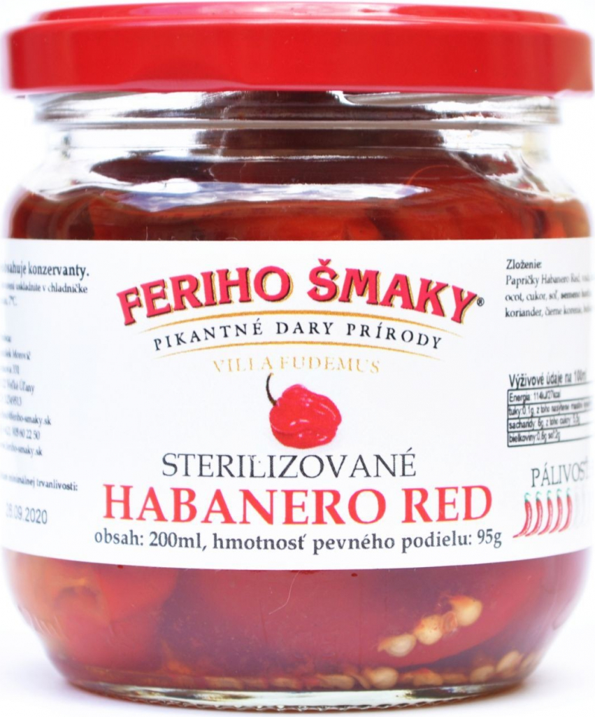 Feriho Šmaky Sterilizované chilli Habanero Red 212 ml od 6,5 € - Heureka.sk