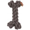 M-Pets Coto bavlnená hračka kosť, sivá 19cm