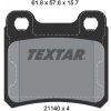 TEXTAR Sada brzdových platničiek kotúčovej brzdy 2114001