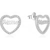 Agato Srdíčkové náušnice se zirkony Mama AGT-E039PW