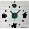 Kuchynské 3D hodiny na stenu