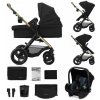 KINDERKRAFT Kočík kombinovaný 3v1 Moov 2 XL Air Black KSMOOVXLBLK0000