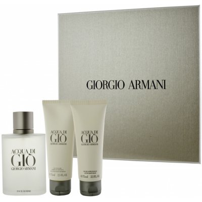 Giorgio Armani Acqua di Gio Pour Homme EDT 100 ml + balzam po holení 75 ml + sprchový gél 75 ml darčeková sada