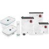 ZWILLING vákuová sada, sklenená nádoba, plastová nádoba, 5 sáčkov, vákuová pumpa, modrá - Fresh & Save
