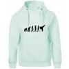 Karate Evolúcia - kop - Oversized mikina dámská Moon - kratšia + širšia - XL ( Frost )