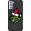 Picasee silikónový čierny obal pre Samsung Galaxy S21+ 5G G996F - Grinch 2