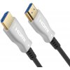 Video kábel PremiumCord HDMI, optický fiber High Speed with Ether. 4K@60Hz kábel 10m, M/M, pozlátené konektory (KPHDM2X10)
