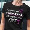 Tričko s potlačou PRINCEZNÁ Dámsky Čierna S