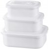 Dóza MagicHome Lunchbox set MB41, sada 3 ks, 700/1300/2100 ml, obdĺžniková, otvárateľné veko